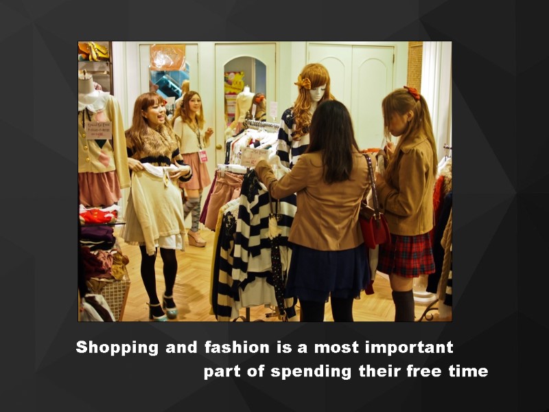 Shopping and fashion is a most important       